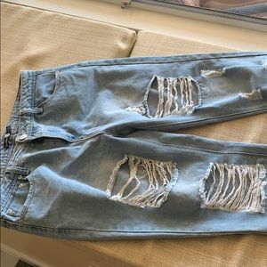 Boohoo blue mom jeans